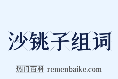 沙铫子组词是什么意思的图片